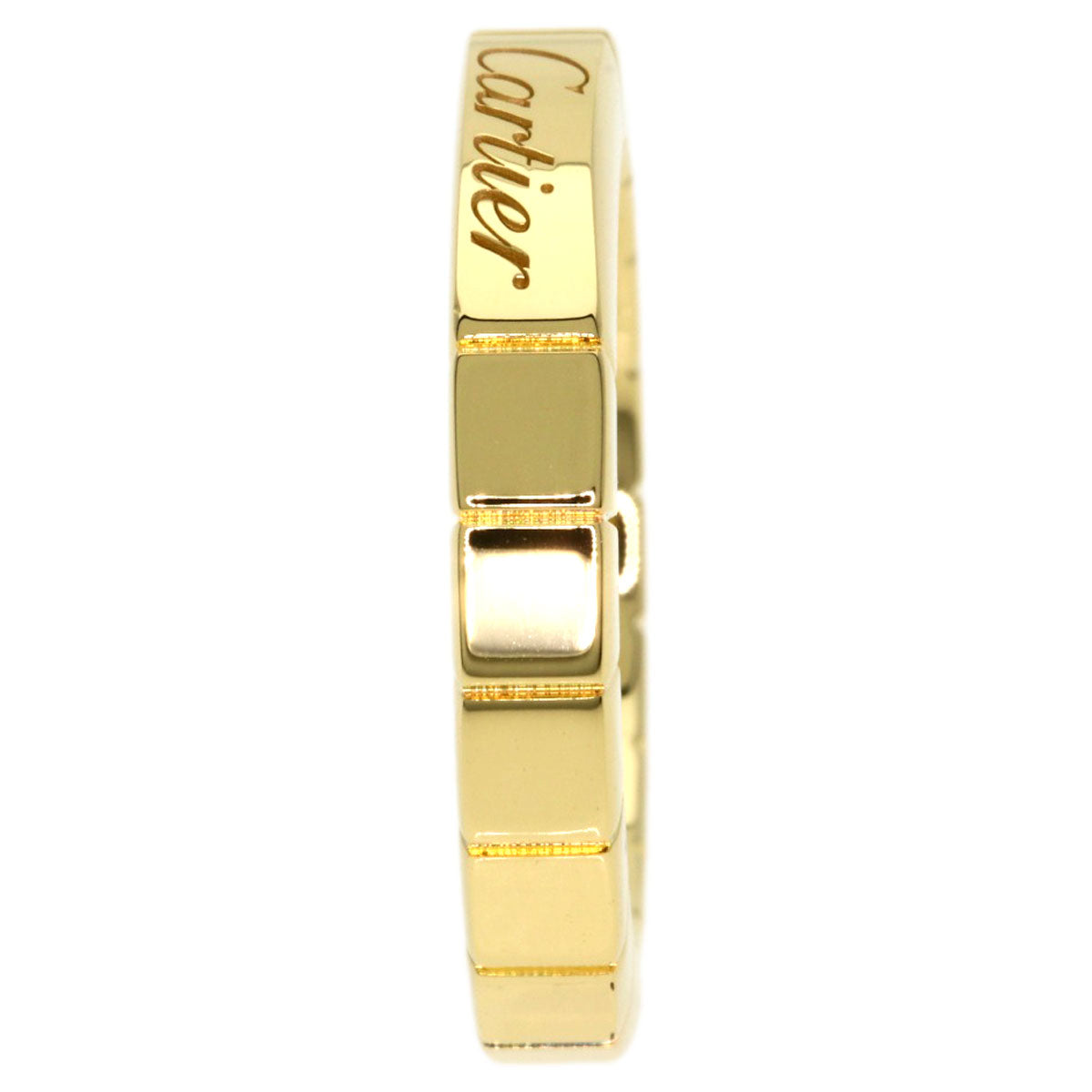 CARTIER Lanier # 47 Ring K18 Yellow Gold Ladies [Used]