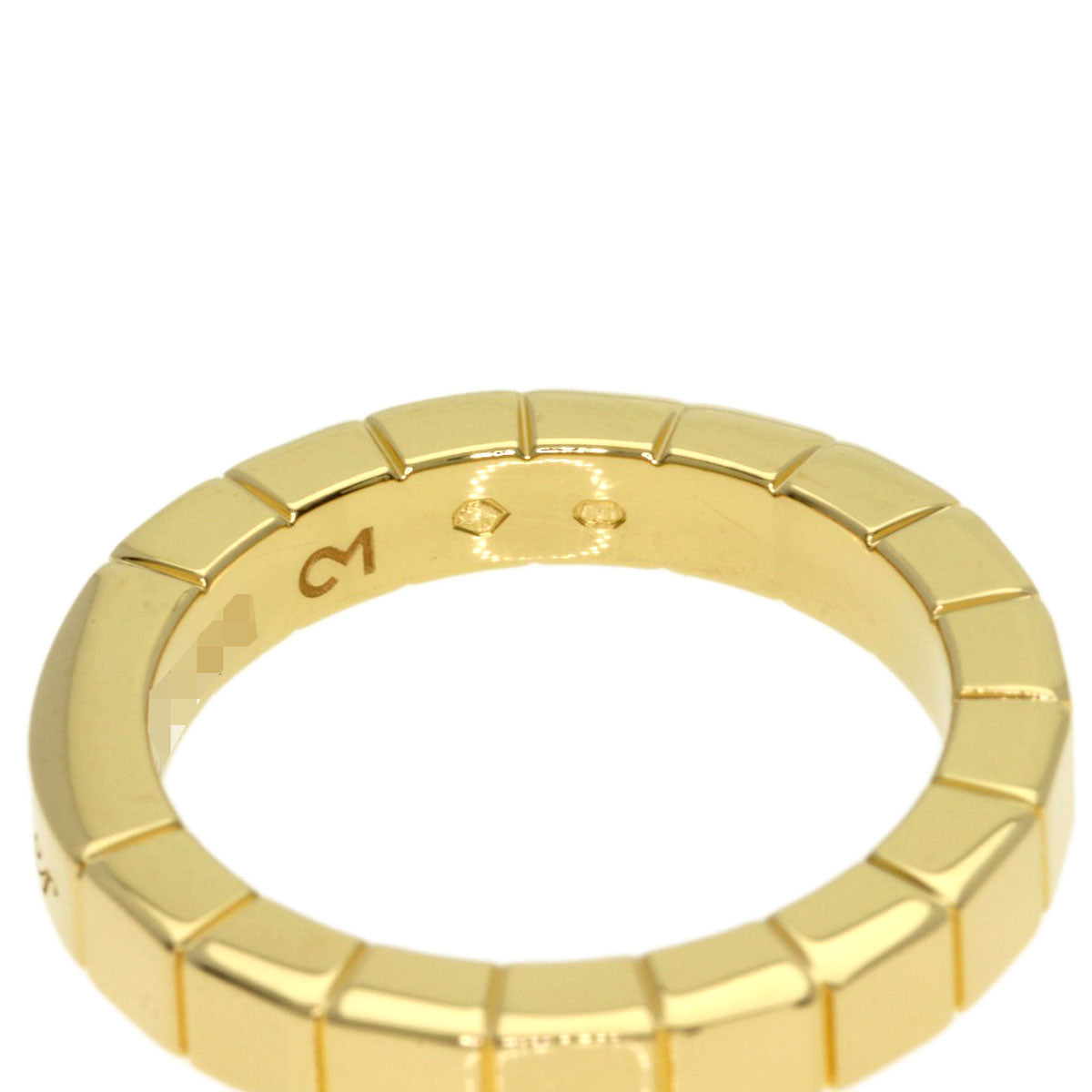 CARTIER Lanier # 47 Ring K18 Yellow Gold Ladies [Used]