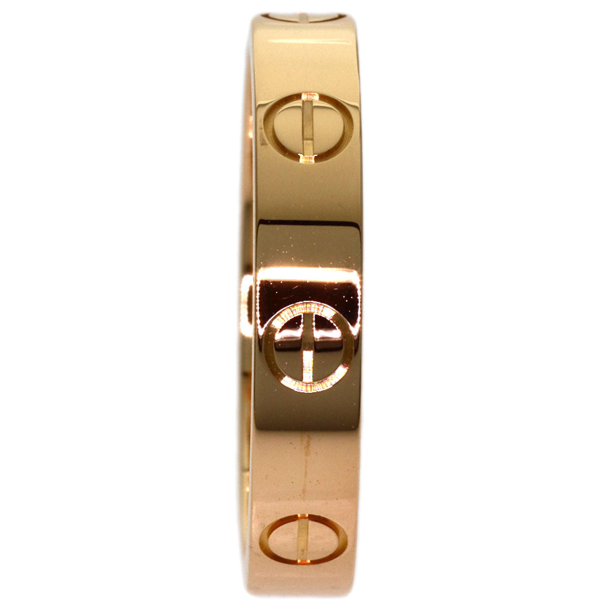 CARTIER mini love ring #53 Ring K18 Pink Gold Ladies [Used]