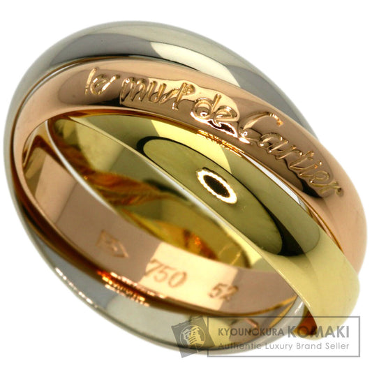CARTIER Trinity #52 Ring K18 Yellow Gold K18 White GoldLadies [Used]