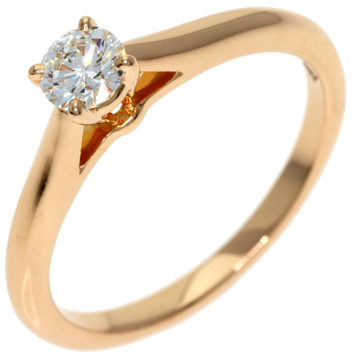 CARTIER MK Corfil Diamond #47 Ring K18 Pink Gold Ladies [Used]