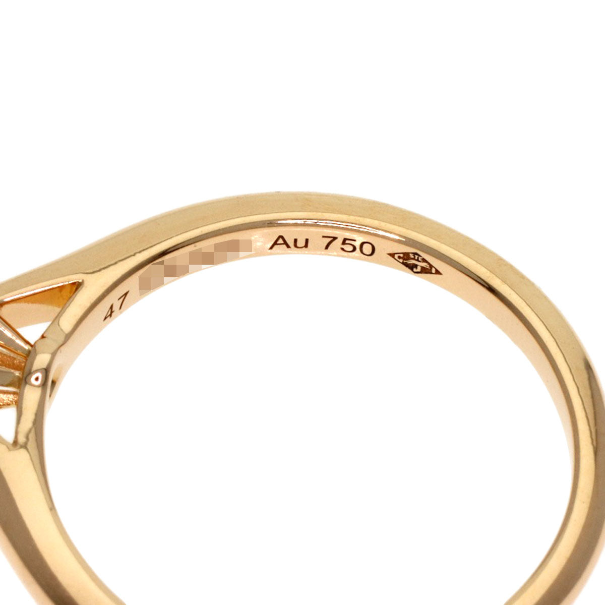 CARTIER MK Corfil Diamond #47 Ring K18 Pink Gold Ladies [Used]
