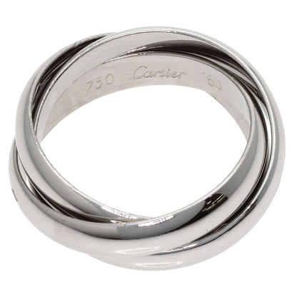 CARTIER Trinity #50 Ring K18 White Gold Ladies [Used]
