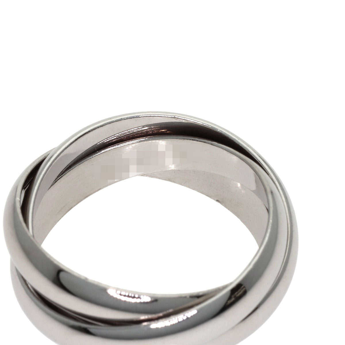 CARTIER Trinity #50 Ring K18 White Gold Ladies [Used]