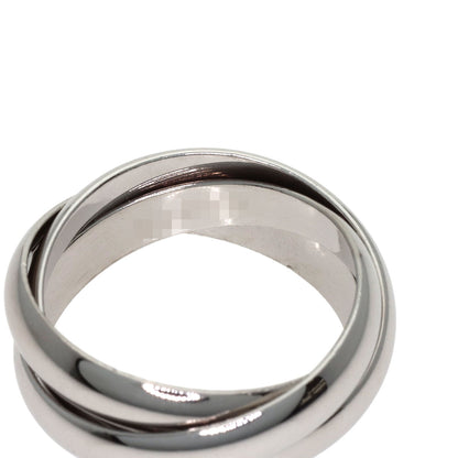 CARTIER Trinity #50 Ring K18 White Gold Ladies [Used]