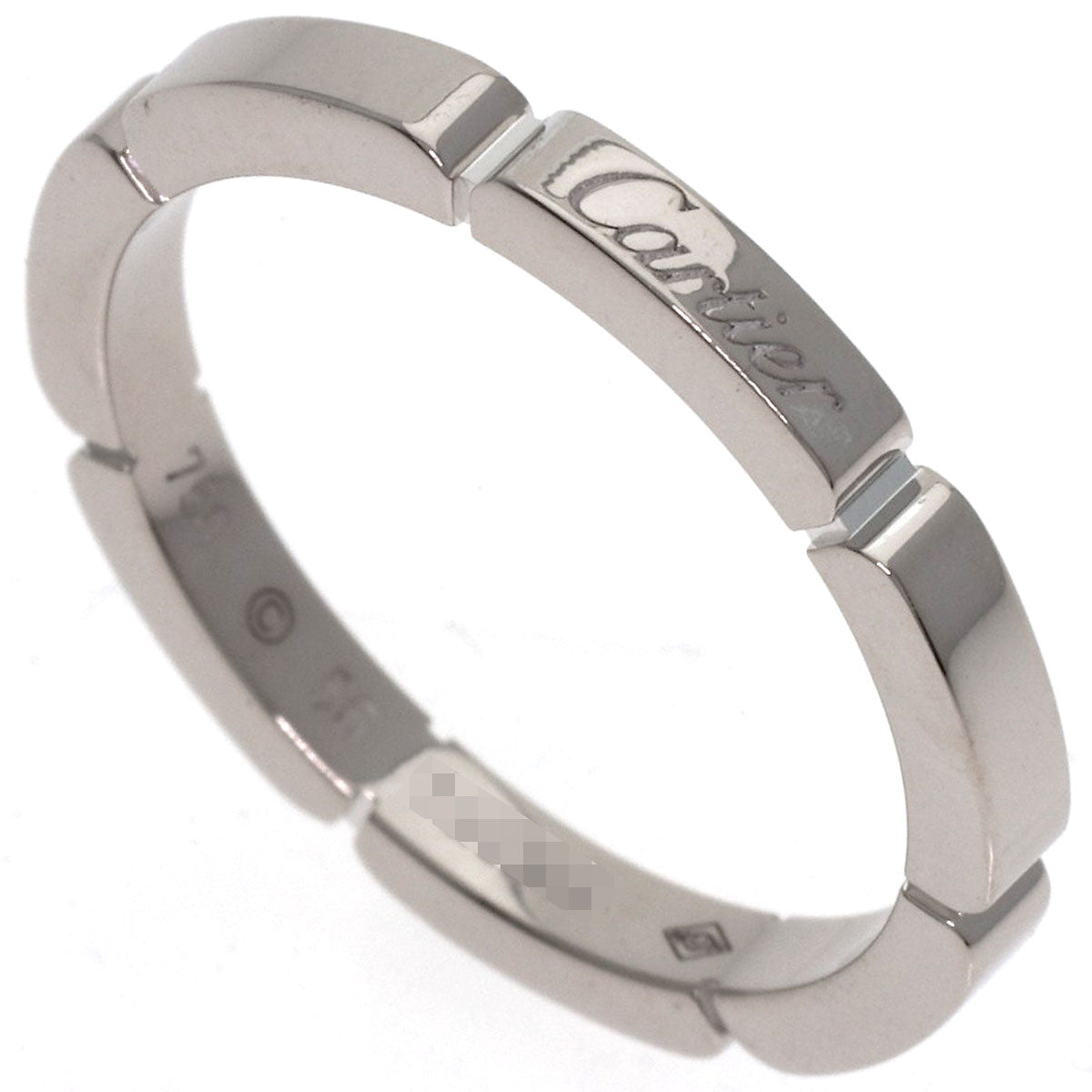 CARTIER Mayon PANTHERE # 56 Ring K18 White Gold Ladies [Used]