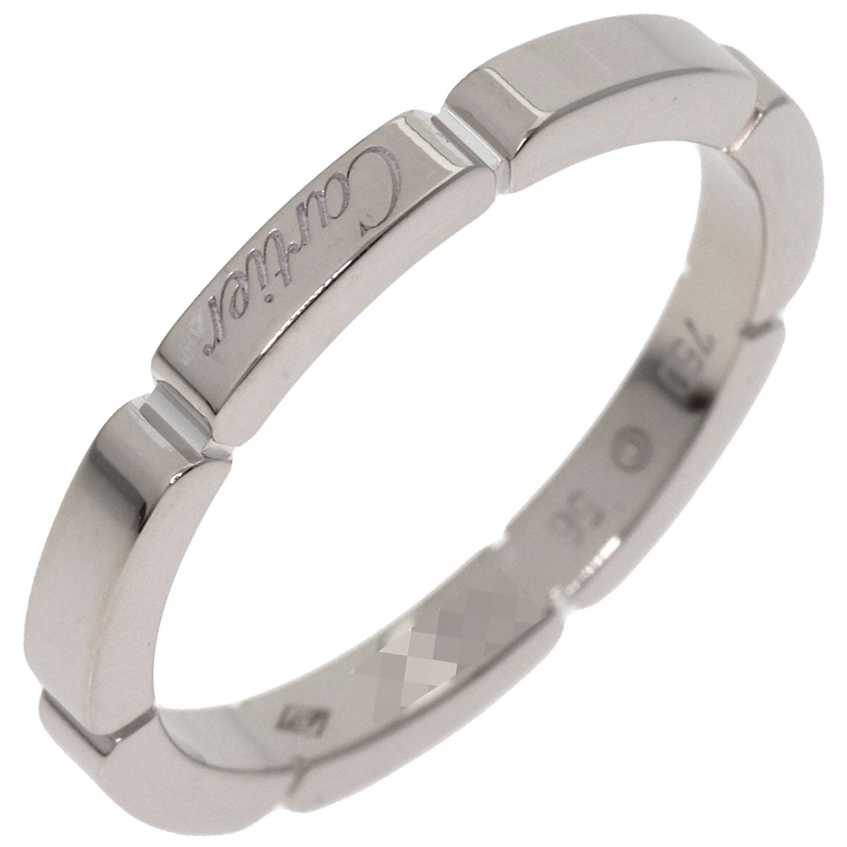 CARTIER Mayon PANTHERE # 56 Ring K18 White Gold Ladies [Used]