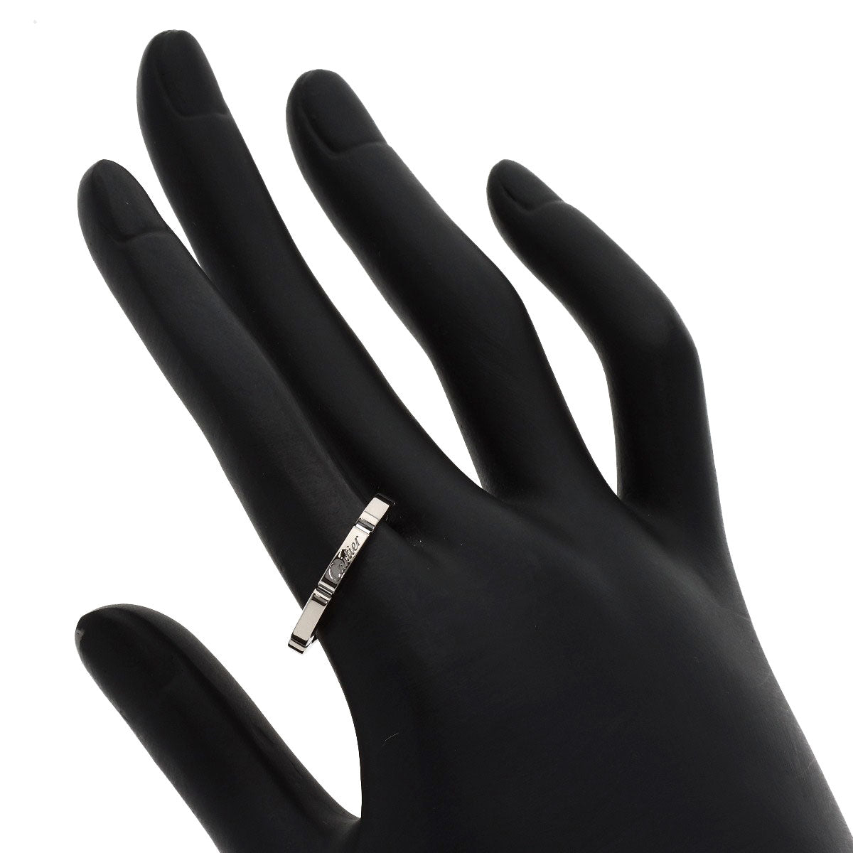 CARTIER Mayon PANTHERE # 56 Ring K18 White Gold Ladies [Used]