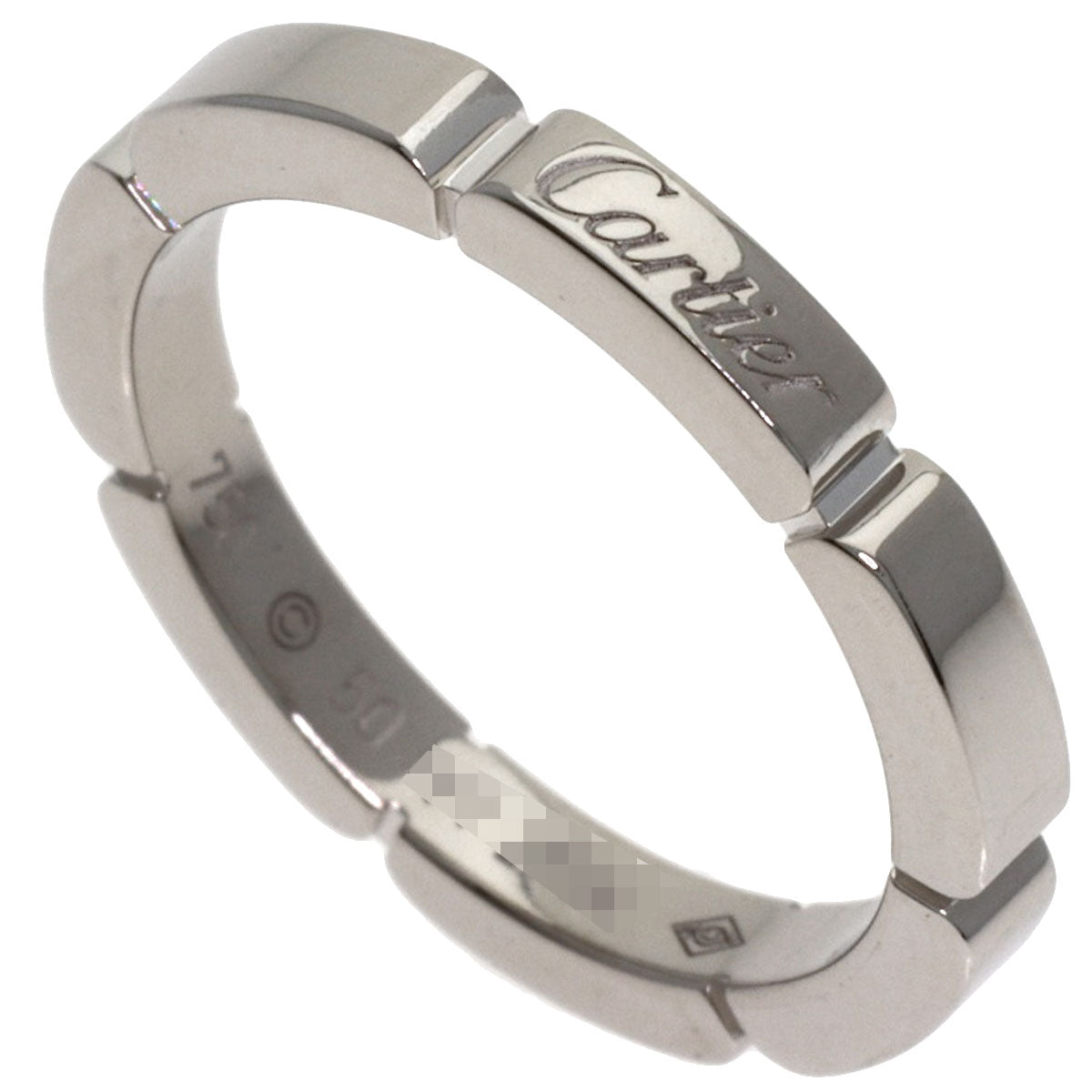 CARTIER Mayon PANTHERE # 50 Ring K18 White Gold Ladies [Used]