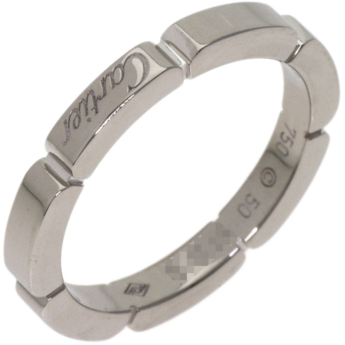CARTIER Mayon PANTHERE # 50 Ring K18 White Gold Ladies [Used]