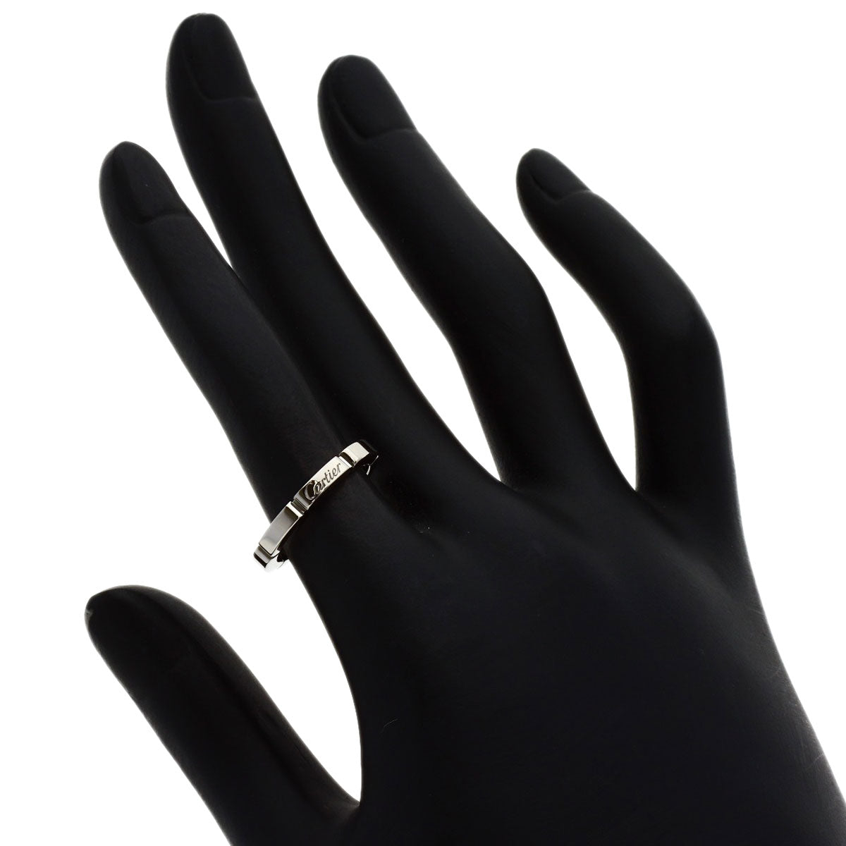 CARTIER Mayon PANTHERE # 50 Ring K18 White Gold Ladies [Used]