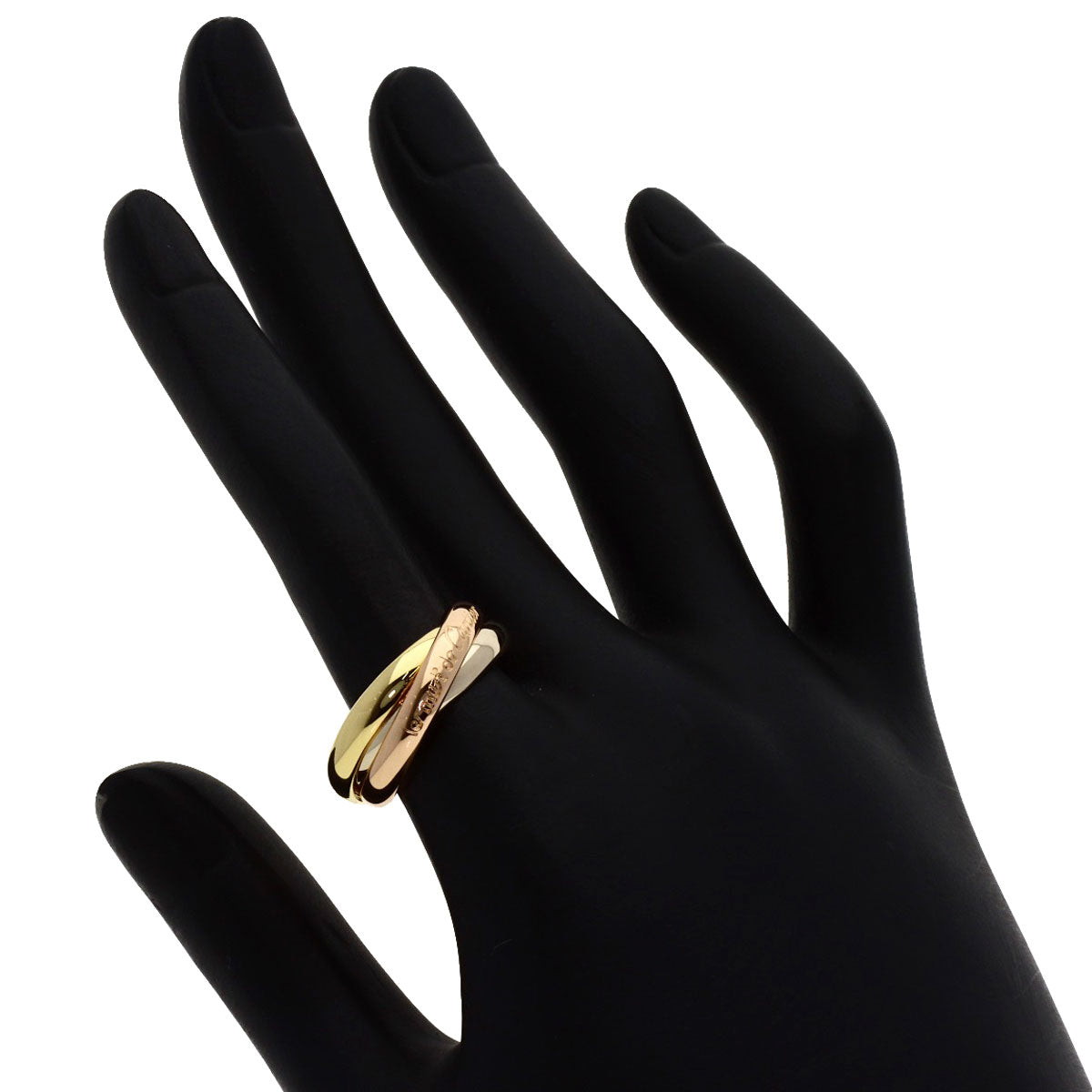 CARTIER Trinity #55 Ring K18 Pink Gold 18K Yellow GoldLadies [Used]