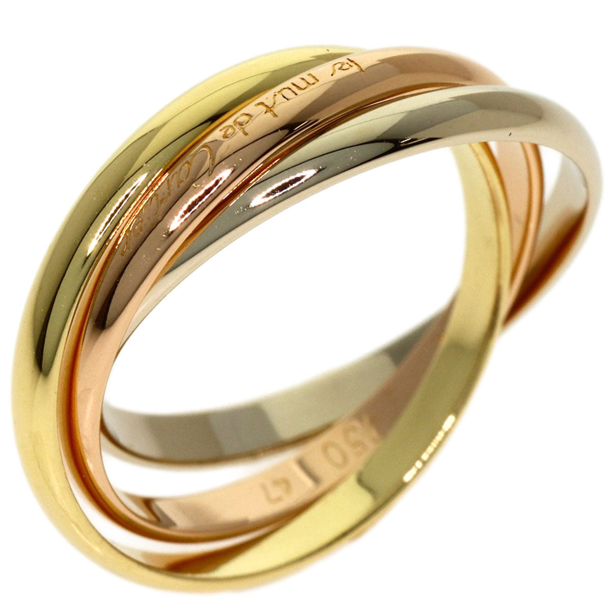 CARTIER Trinity XS #47 Ring K18 Yellow Gold K18 White GoldLadies [Used]