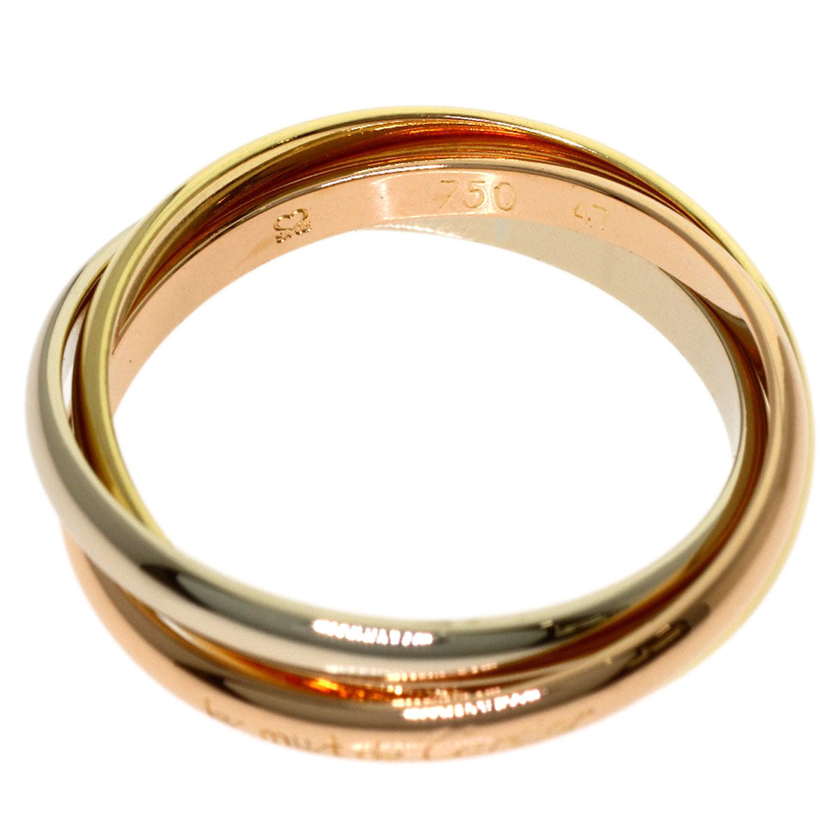 CARTIER Trinity XS #47 Ring K18 Yellow Gold K18 White GoldLadies [Used]