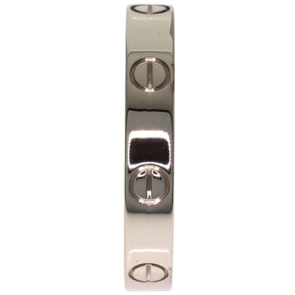 CARTIER mini love ring #59 Ring K18 White Gold Ladies [Used]