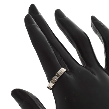 CARTIER mini love ring #59 Ring K18 White Gold Ladies [Used]