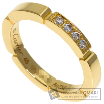 CARTIER Maillon PANTHERE Diamond #46 Ring K18 Yellow Gold Ladies [Used]