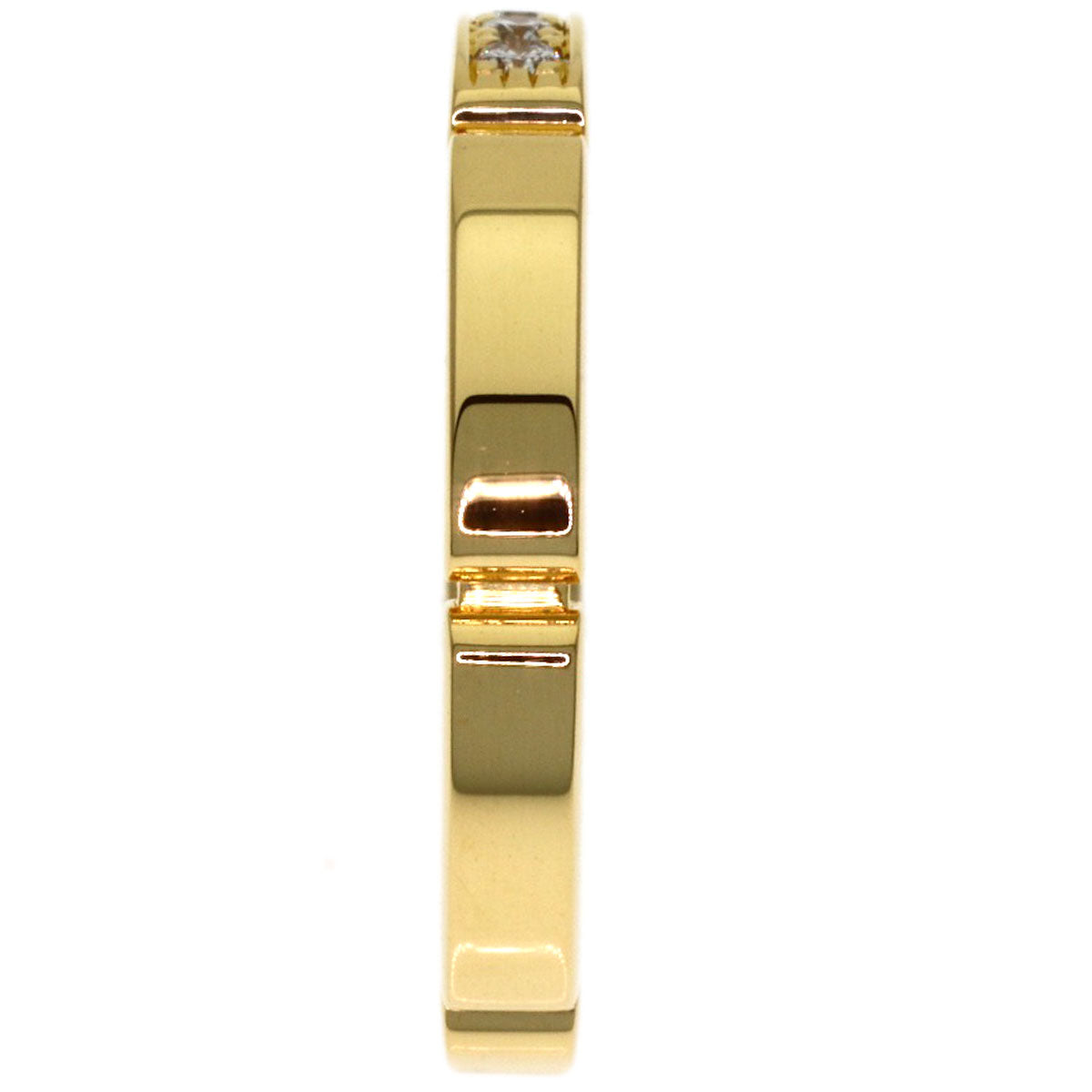 CARTIER Maillon PANTHERE Diamond #46 Ring K18 Yellow Gold Ladies [Used]