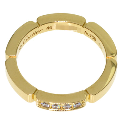 CARTIER Maillon PANTHERE Diamond #46 Ring K18 Yellow Gold Ladies [Used]