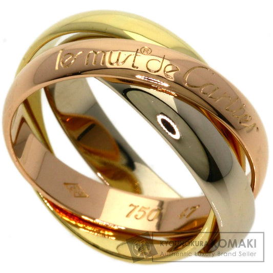 CARTIER Trinity #47 Ring K18 Yellow Gold K18 White GoldLadies [Used]