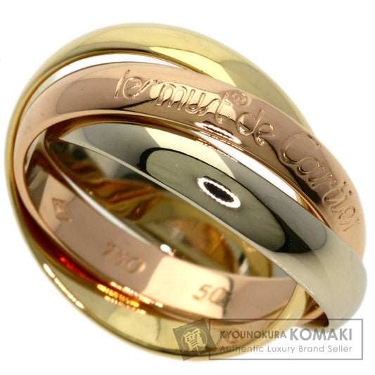 CARTIER Trinity #50 Ring K18 Yellow Gold K18 White GoldLadies [Used]