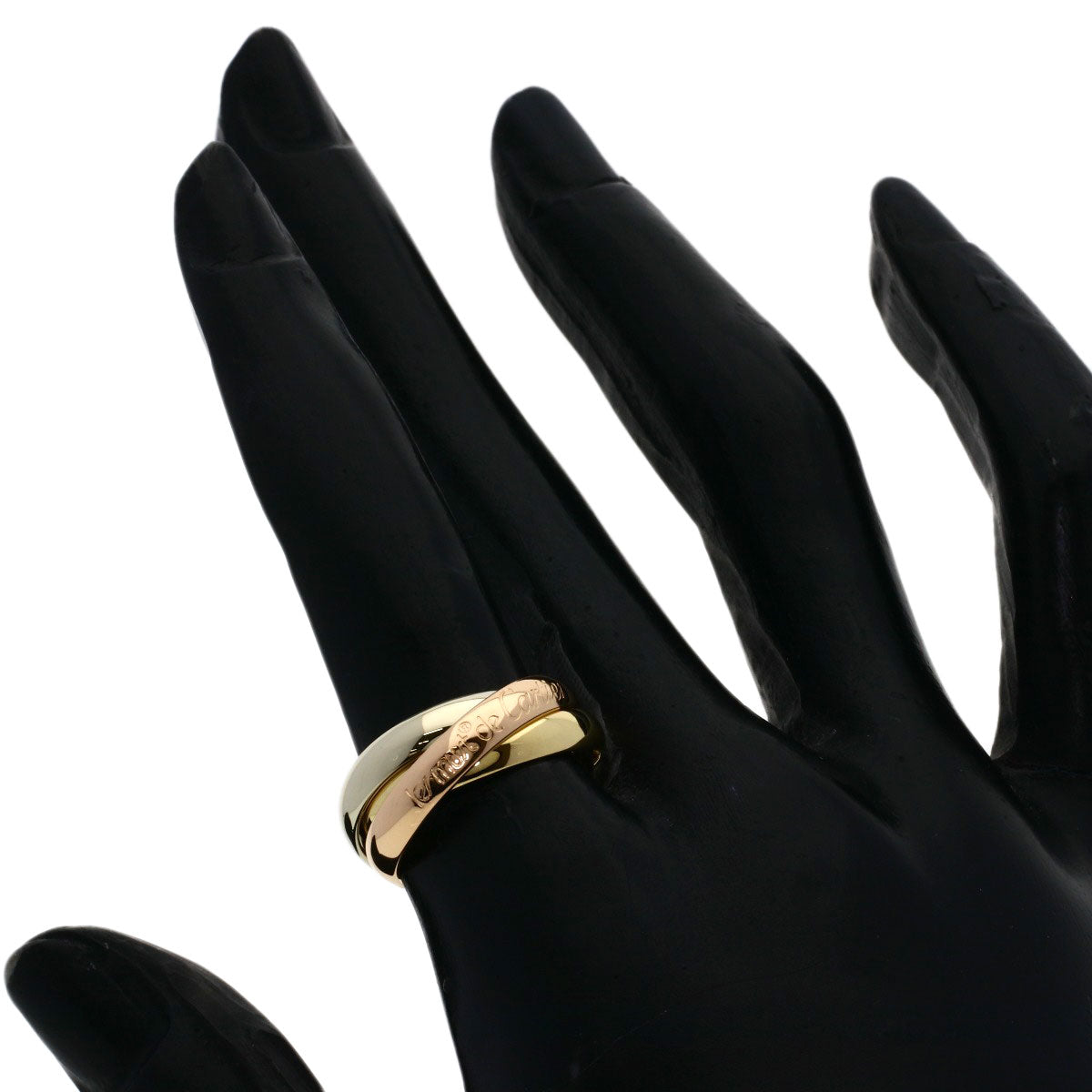 CARTIER Trinity #50 Ring K18 Yellow Gold K18 White GoldLadies [Used]