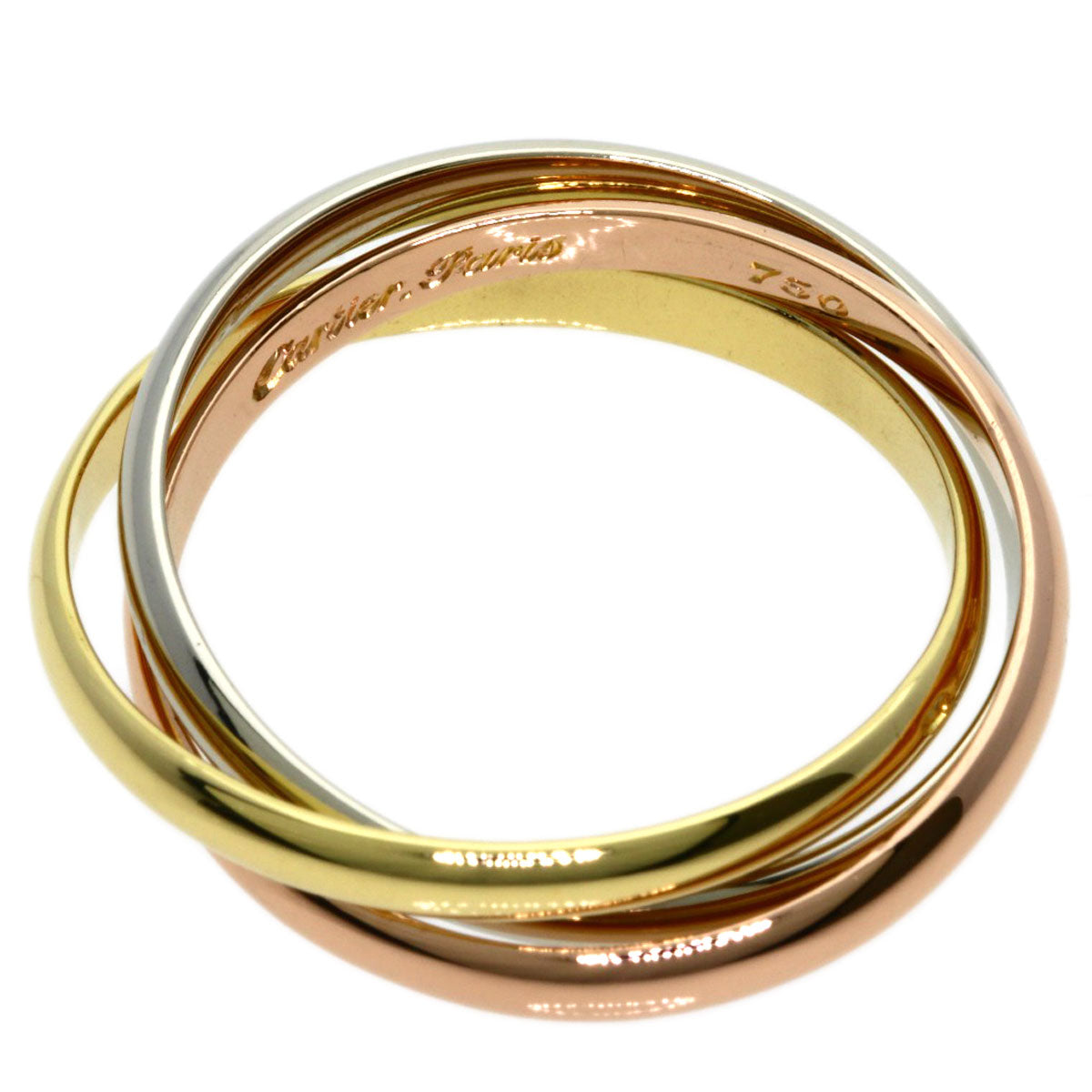 CARTIER Trinity SM #58 Ring K18 Yellow Gold K18 White GoldLadies [Used]