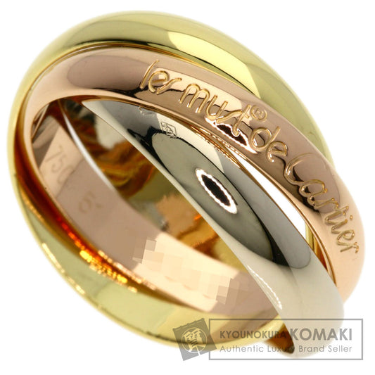 CARTIER Trinity #51 Ring K18 Yellow Gold 18K Pink GoldLadies [Used]
