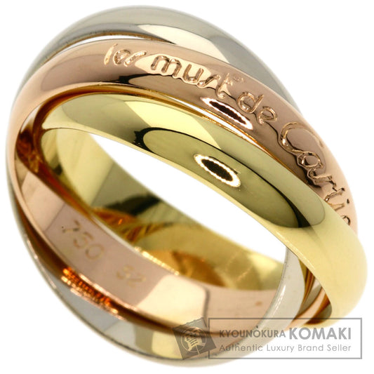 CARTIER Trinity #52 Ring K18 Yellow Gold 18K Pink GoldLadies [Used]