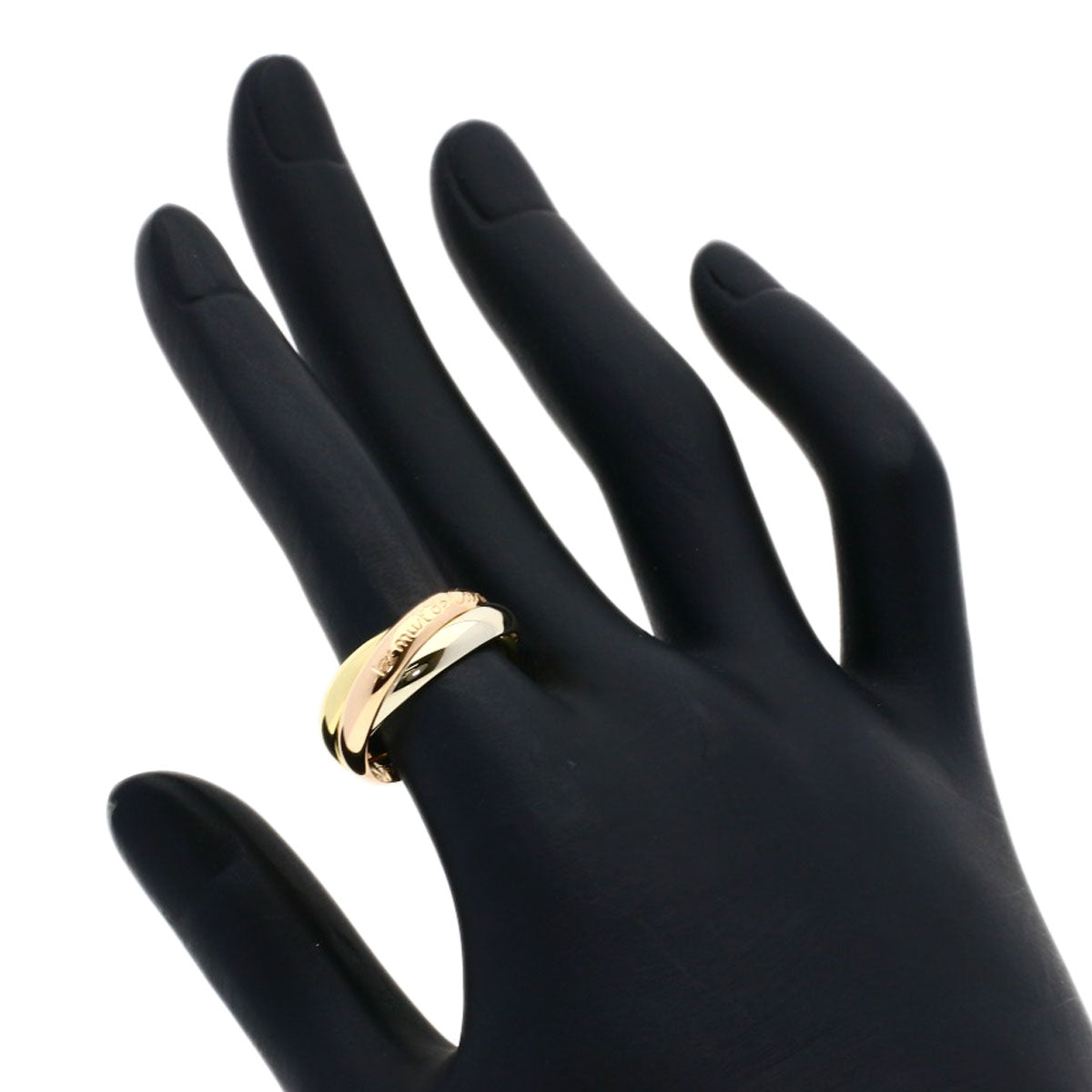 CARTIER Trinity #52 Ring K18 Yellow Gold 18K Pink GoldLadies [Used]