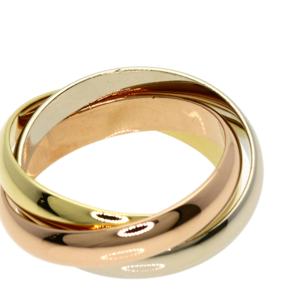 CARTIER Trinity #52 Ring K18 Yellow Gold 18K Pink GoldLadies [Used]