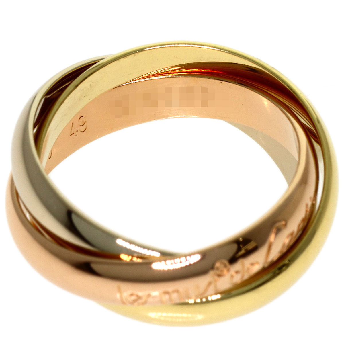 CARTIER Trinity #49 Ring K18 Yellow Gold K18 White GoldLadies [Used]