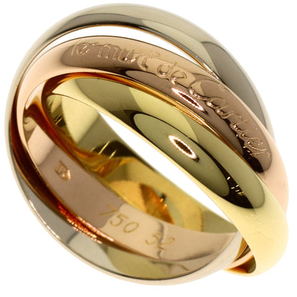 CARTIER Trinity #52 Ring K18 Yellow Gold 18K Pink GoldLadies [Used]