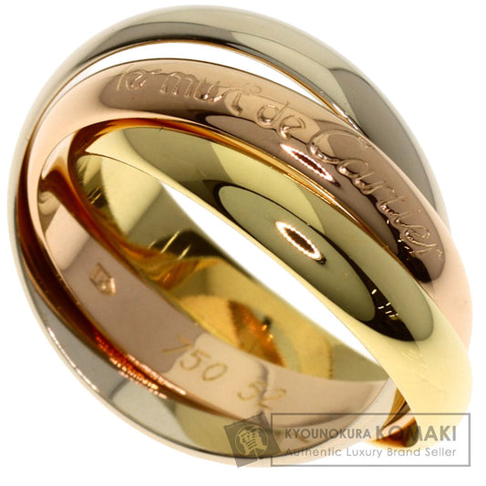 CARTIER Trinity #52 Ring K18 Yellow Gold 18K Pink GoldLadies [Used]