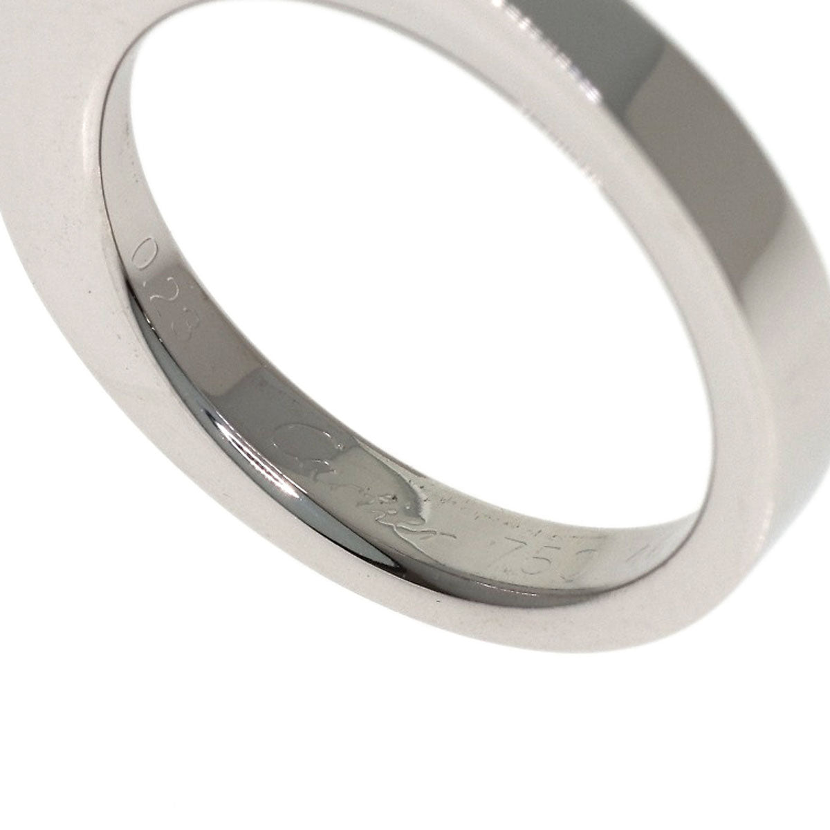 CARTIER Date with Diamond #46 Ring K18 White Gold Ladies [Used]