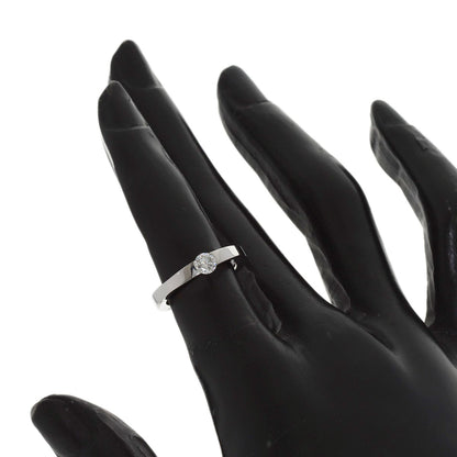 CARTIER Date with Diamond #46 Ring K18 White Gold Ladies [Used]