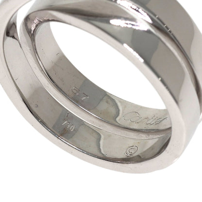 CARTIER Paris ring # 57 Ring K18 White Gold Ladies [Used]