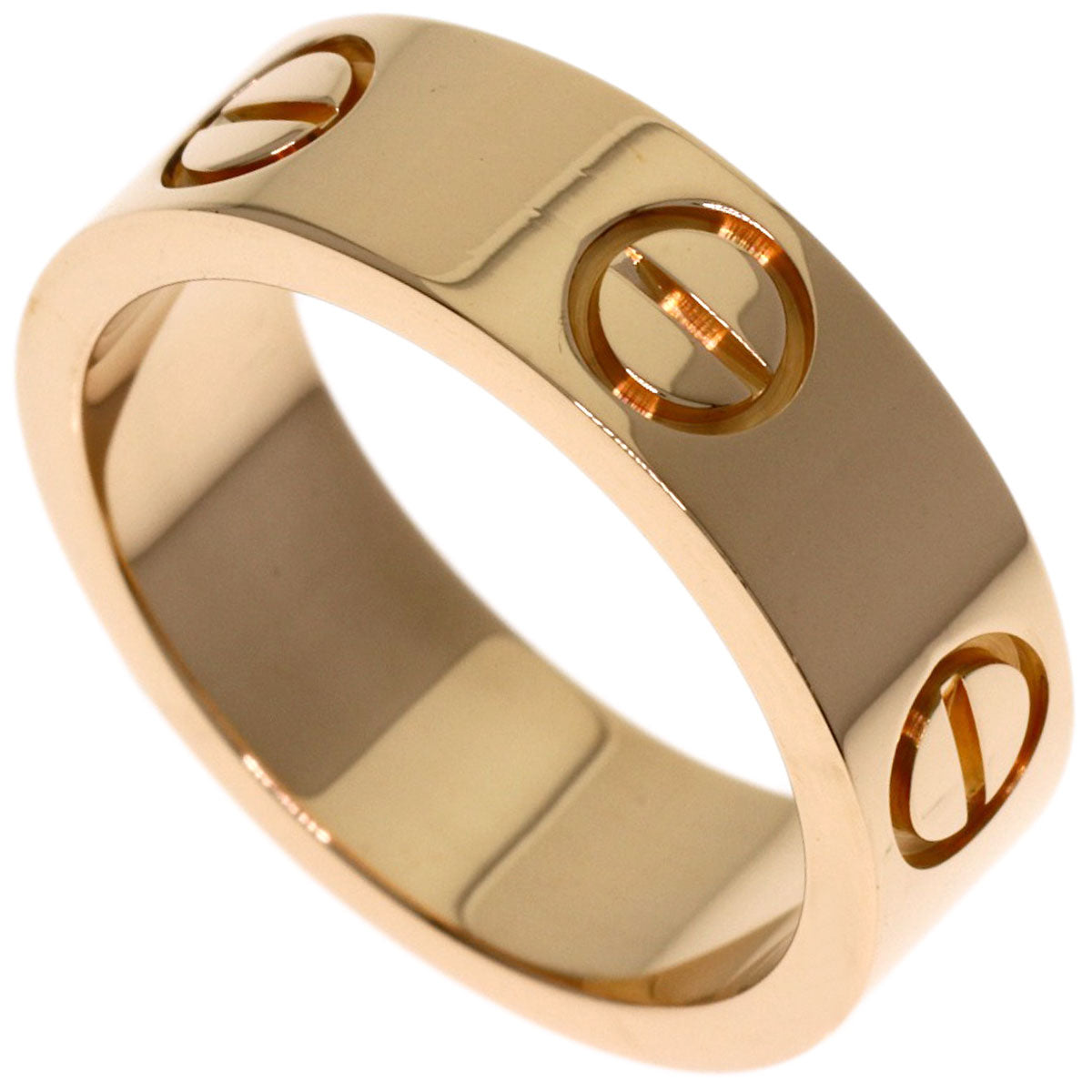 CARTIER love ring #47 Ring K18 Pink Gold Ladies [Used]
