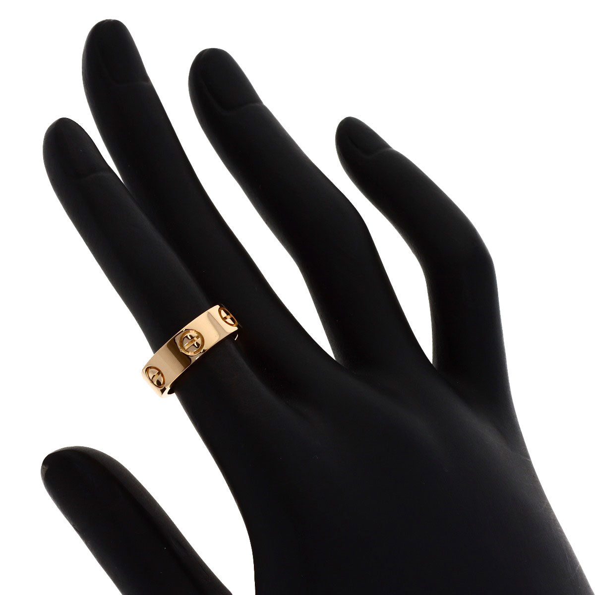 CARTIER love ring #47 Ring K18 Pink Gold Ladies [Used]