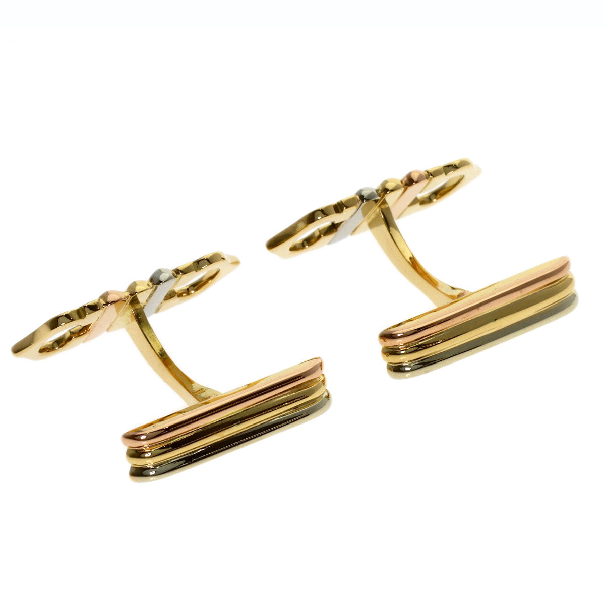 CARTIER Trinity cuffs K18 Yellow Gold K18 White Goldmens [Used]
