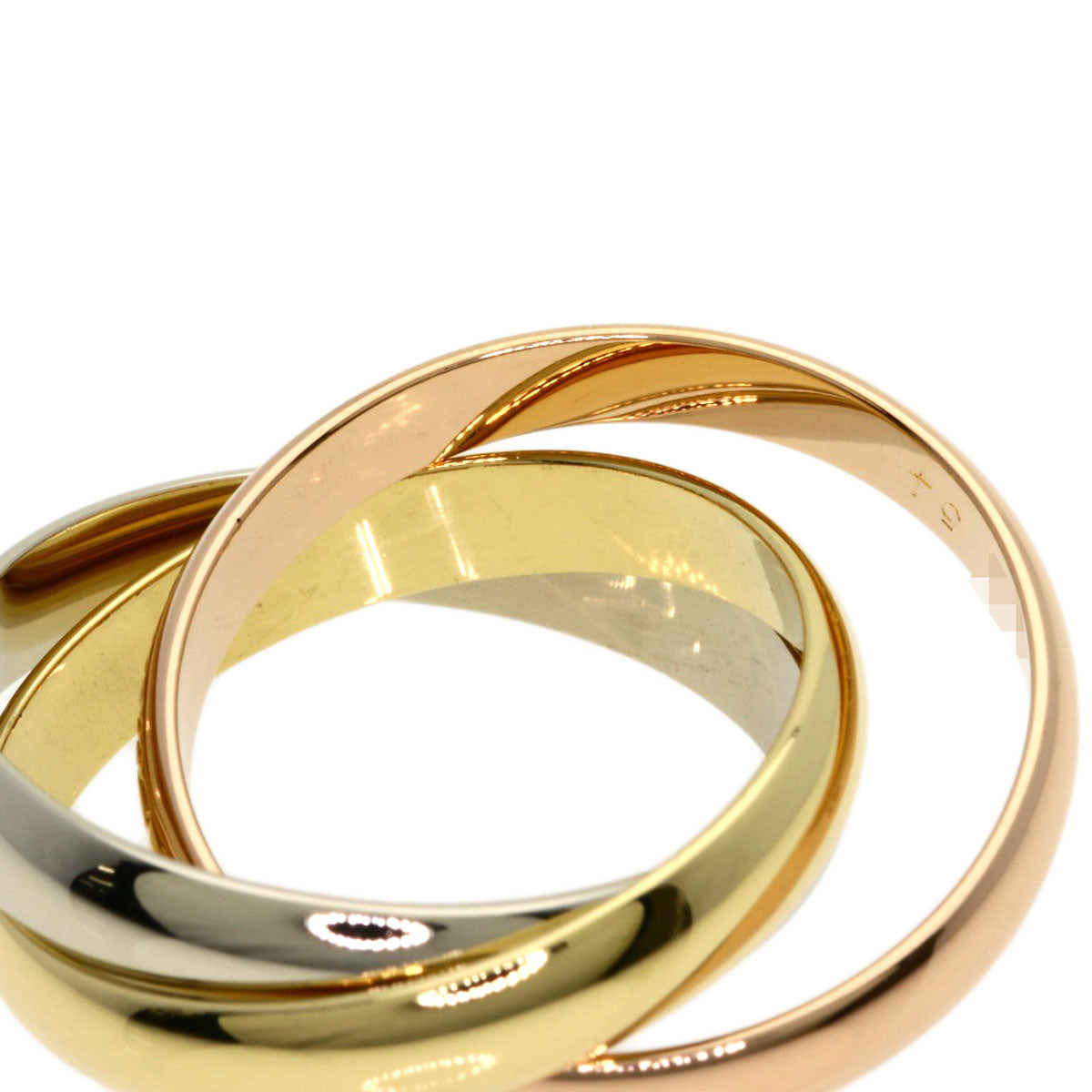 CARTIER Trinity #54 Ring K18 Yellow Gold 18K Pink GoldLadies [Used]