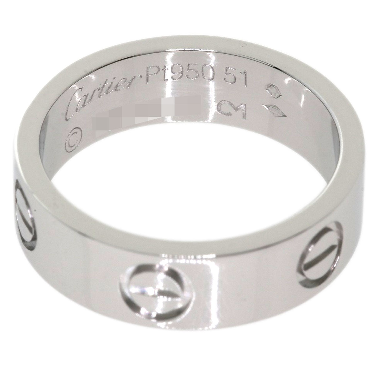 CARTIER love ring #51 Ring Platinum PT950 Ladies [Used]