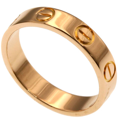 CARTIER love ring #46 Ring K18 Pink Gold Ladies [Used]