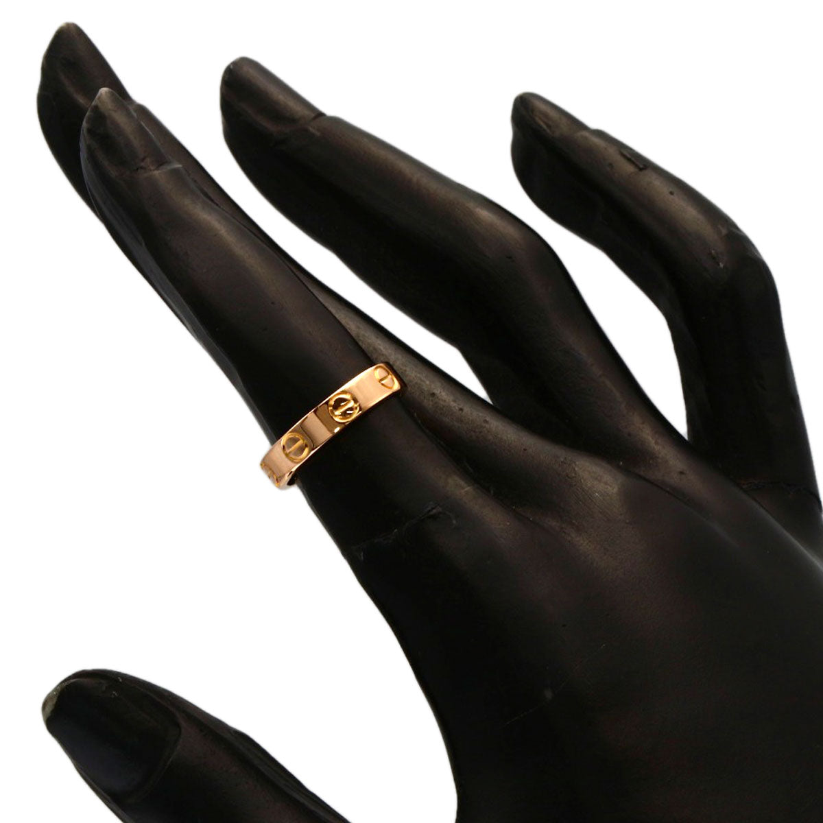CARTIER love ring #46 Ring K18 Pink Gold Ladies [Used]