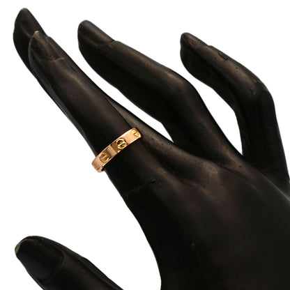 CARTIER love ring #46 Ring K18 Pink Gold Ladies [Used]