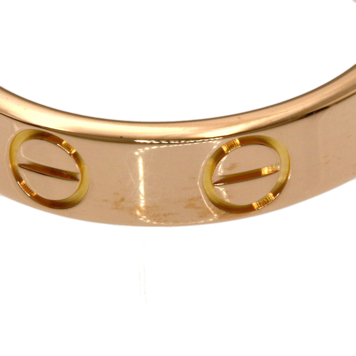 CARTIER love ring #46 Ring K18 Pink Gold Ladies [Used]
