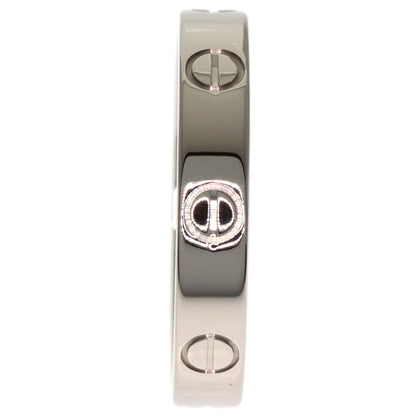 CARTIER mini love ring #54 Ring K18 White Gold Ladies [Used]