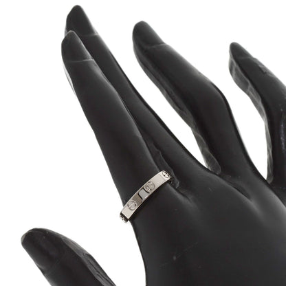 CARTIER mini love ring #54 Ring K18 White Gold Ladies [Used]