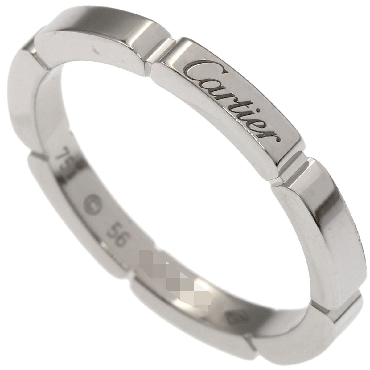 CARTIER Mayon PANTHERE # 56 Ring K18 White Gold Ladies [Used]