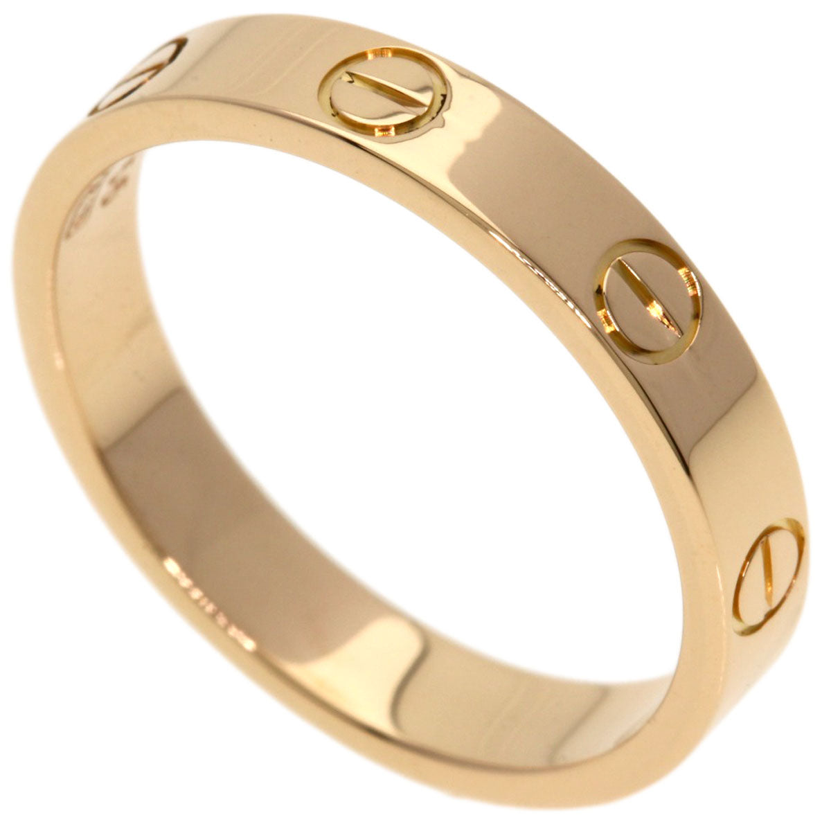 CARTIER love ring #55 Ring K18 Pink Gold Ladies [Used]